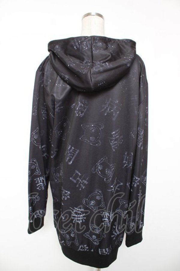 画像2: NieR Clothing / 病み柄パーカー F 黒 Y-26-01-16-131-PU-TO-SZ-ZY (2)