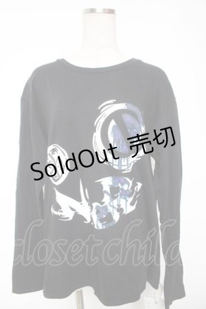 画像: NieR Clothing / プリントロンT L 黒 Y-26-01-16-134-PU-TS-SZ-ZY