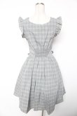 画像2: Amavel / Wレースアップチェックワンピース F グレー Y-26-01-16-142-CA-OP-SZ-ZY (2)