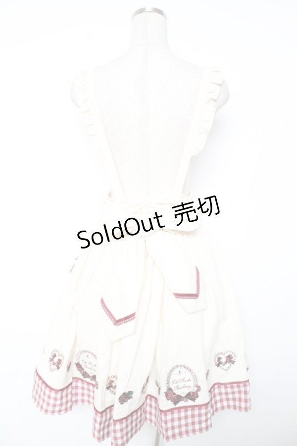 画像2: Amavel / StrawberryBasketエプロンジャンパースカート F アイボリー Y-26-01-16-146-CA-OP-SZ-ZY (2)