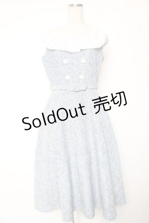 画像: an another angelus / サマーツイードスクエアカラーワンピース F ブルー Y-26-01-16-147-CA-OP-SZ-ZI