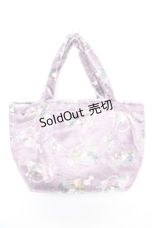 画像1: axes femme POETIQUE / ノベルティートートバッグ  パープル Y-26-01-16-017-AX-BG-SZ-ZY (1)