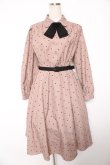 画像1: an another angelus / タイ付きミックスドットワンピース F ピンクベージュ Y-26-01-16-148-CA-OP-SZ-ZY (1)