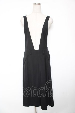 画像: INGEBORG / 後ろクロスジャンパースカート  黒 Y-26-01-16-149-LO-OP-SZ-ZY