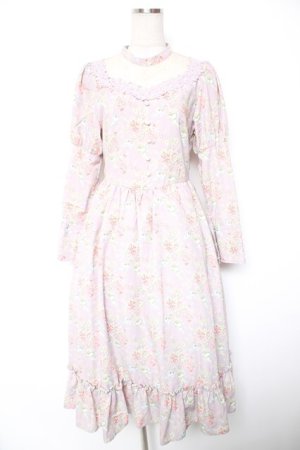 画像: Kurumi Collaboration / KRハナジゴスリーブワンピース M ラベンダー Y-26-01-16-154-LO-OP-SZ-ZS