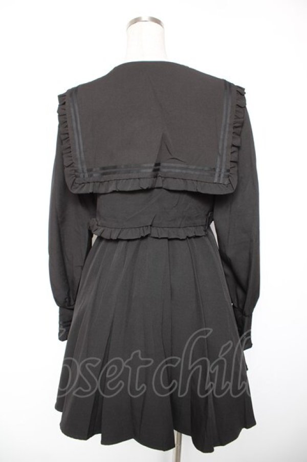 画像2: DearMyLove / 闇学園セーラーワンピース M 黒 Y-26-01-16-156-EL-OP-SZ-ZY (2)