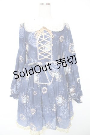 画像: Doll Paradise / 占星術ホロスコープワンピース M 紺 Y-26-01-16-158-LO-OP-SZ-ZY