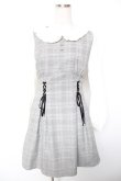 画像1: Ank Rouge / ウエストスピンドルチェックワンピース M グレー Y-26-01-16-161-CA-OP-SZ-ZY (1)