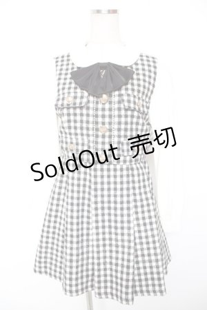 画像: Ank Rouge / ドーリーツイードSET/UPワンピース M 黒 Y-26-01-16-162-CA-OP-SZ-ZS