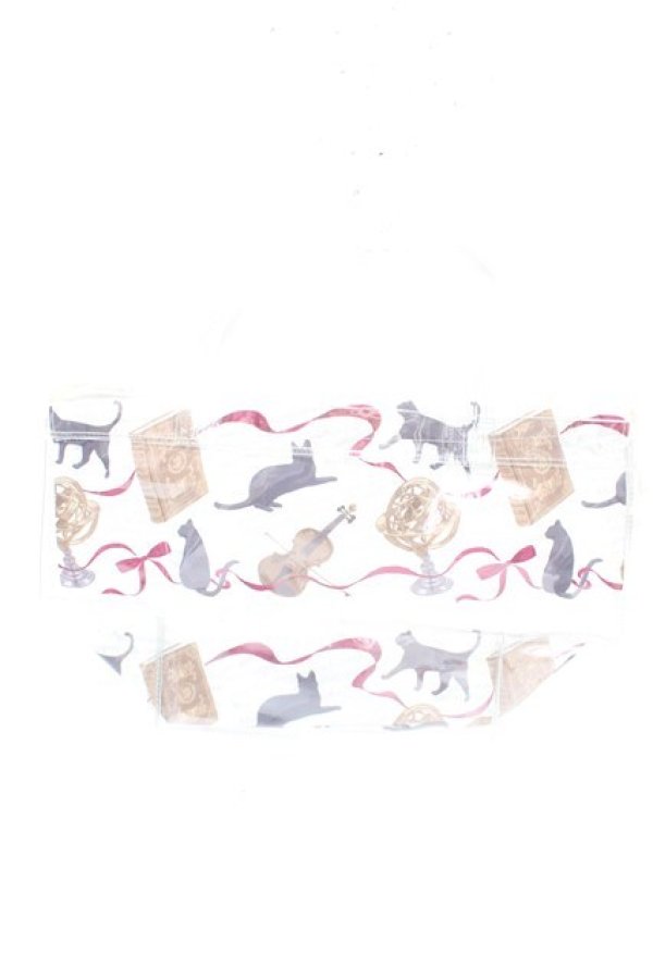 画像2: axes femme / ノベルティ巾着付きビニールバッグ  生成り Y-26-01-16-018-AX-BG-SZ-ZY (2)