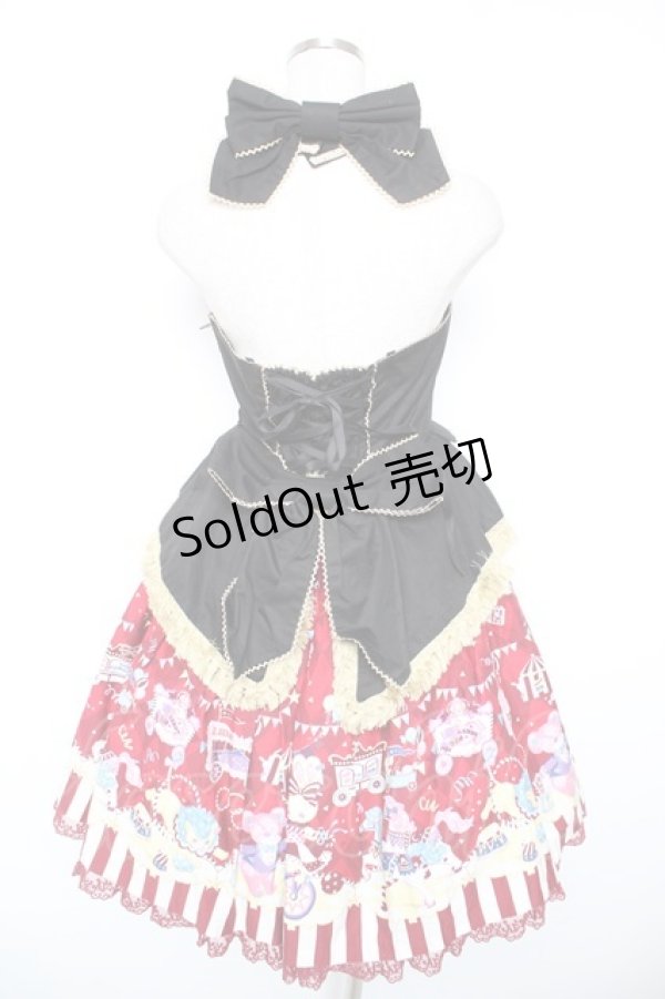 画像2: Angelic Pretty / Fantasy Theaterジレジャンパースカート  赤 Y-26-01-16-168-AP-OP-SZ-ZY (2)