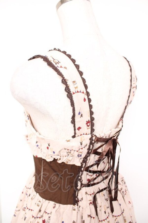 画像5: ALICE and the PIRATES / 天幕裏の赤ずきん柄ジャンパースカートII  ベージュ Y-26-01-16-169-PA-OP-SZ-ZY (5)