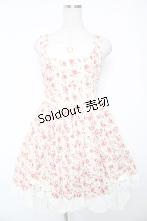 画像1: BABY, THE STARS SHINE BRIGHT / フローレンス・ローズジャンパースカート  生成り Y-26-01-16-170-BA-OP-SZ-ZY (1)