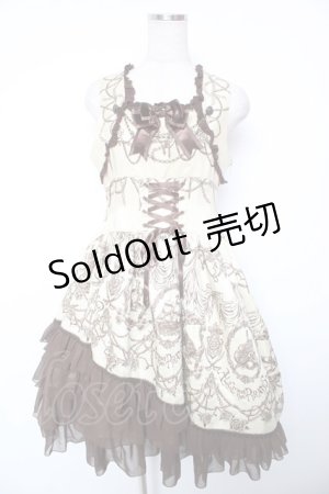 画像: ALICE and the PIRATES / Rose’s prisoner in Pirates ship柄ジャンパースカートI  ゴールド Y-26-01-16-171-PA-OP-SZ-ZY