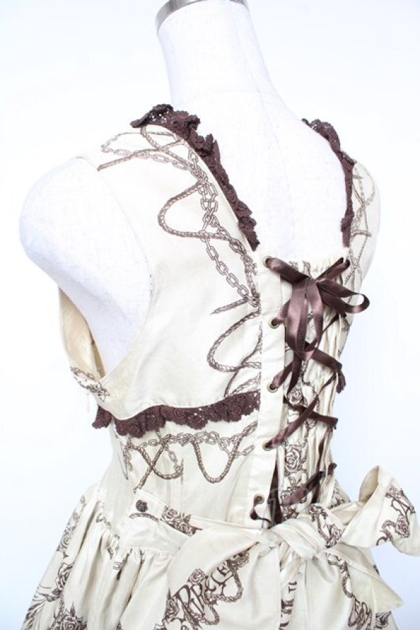 画像5: ALICE and the PIRATES / Rose’s prisoner in Pirates ship柄ジャンパースカートI  ゴールド Y-26-01-16-171-PA-OP-SZ-ZY (5)