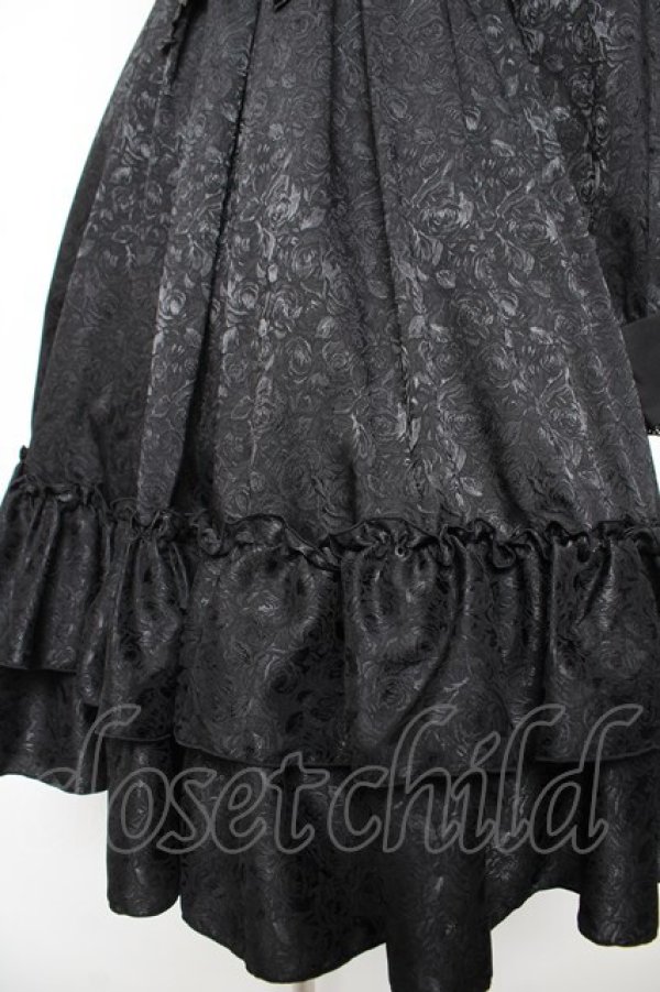 画像4: Pina sweetcollection / ローズジャガードワンピース  黒 Y-26-01-16-172-LO-OP-SZ-ZY (4)