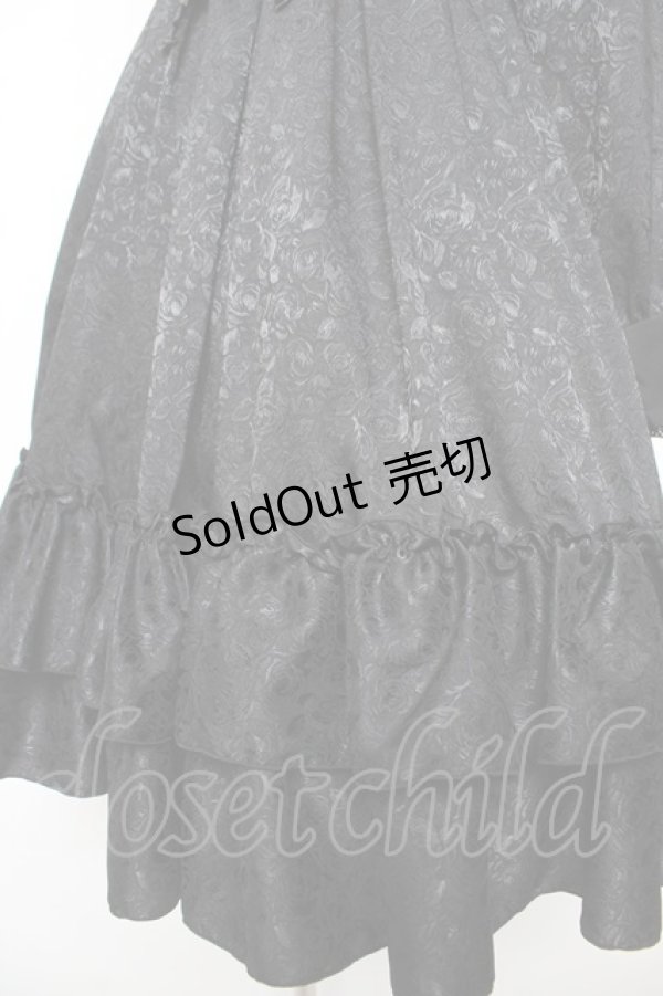 画像4: Pina sweetcollection / ローズジャガードワンピース  黒 Y-26-01-16-172-LO-OP-SZ-ZY (4)