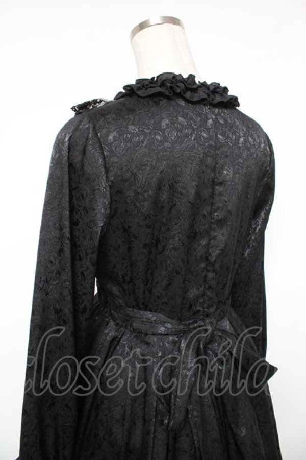 画像5: Pina sweetcollection / ローズジャガードワンピース  黒 Y-26-01-16-172-LO-OP-SZ-ZY (5)