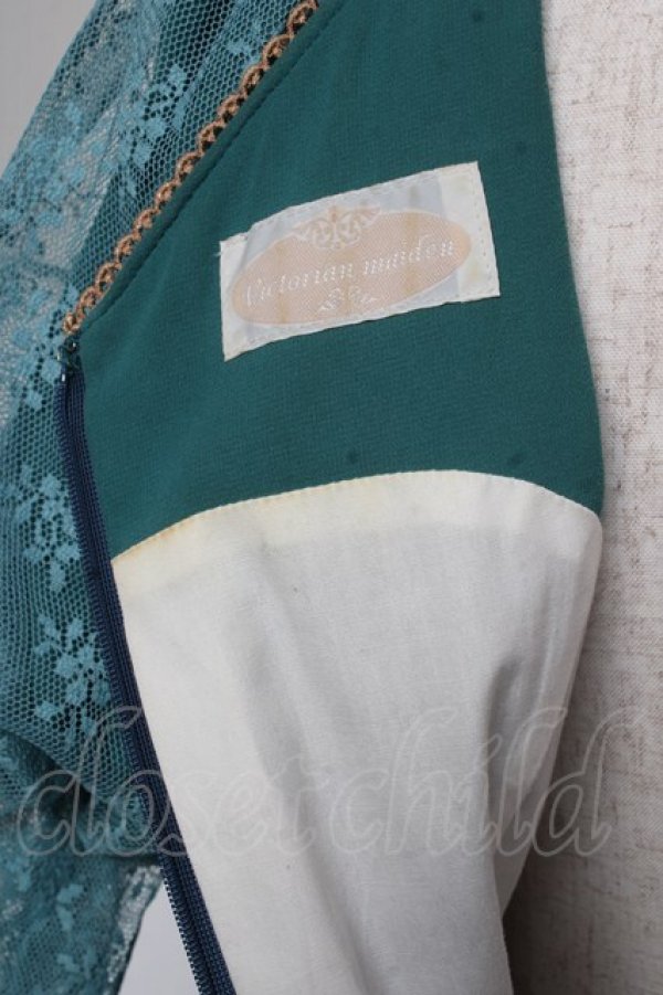画像6: Victorian maiden / ジュリエットレースリボンドレス  グリーン Y-26-01-16-173-CL-OP-SZ-ZY (6)