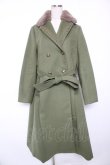 画像1: axes femme / テーラー襟コート L グリーン Y-26-01-16-179-AX-CO-SZ-ZY (1)