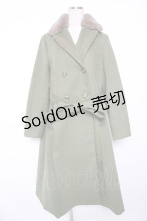 画像: axes femme / テーラー襟コート L グリーン Y-26-01-16-179-AX-CO-SZ-ZY