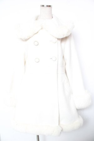 画像: LIZ LISA / ファーカラーコート 0 アイボリー Y-26-01-16-183-LO-CO-SZ-ZY