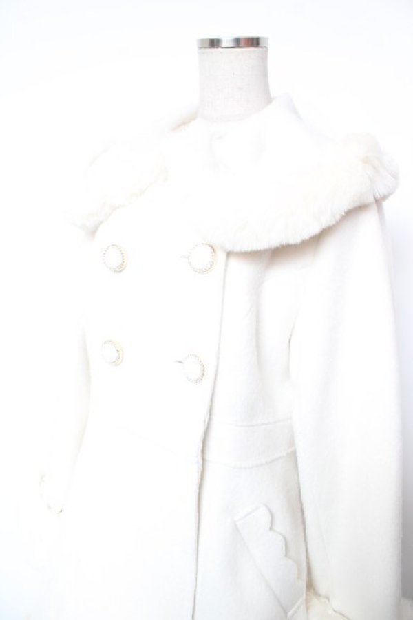 画像3: LIZ LISA / ファーカラーコート 0 アイボリー Y-26-01-16-183-LO-CO-SZ-ZY (3)