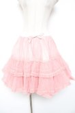 画像1: metamorphose / オーガンジーフリルパニエ  ピンク Y-26-01-16-190-ME-SK-SZ-ZY (1)