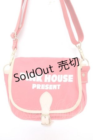 画像: PINK HOUSE / ロゴプリントショルダーバッグ  赤 Y-26-01-16-021-LO-BG-SZ-ZT0118Y