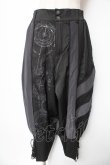 画像1: Ozz conte / 魔法陣ptサルエルパンツ  黒×グレー Y-26-01-16-196-OO-PA-SZ-ZY (1)