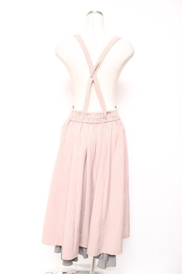 画像2: axes femme / サス付モチーフ刺繍スカート F ピンク Y-26-01-16-202-AX-SK-SZ-ZY (2)