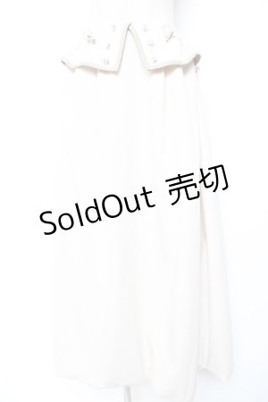 画像: axes femme / 衿デザインスカート F 生成り Y-26-01-16-204-AX-SK-SZ-ZS