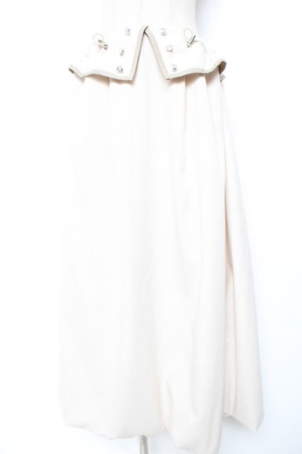 画像1: axes femme / 衿デザインスカート F 生成り Y-26-01-16-204-AX-SK-SZ-ZY (1)