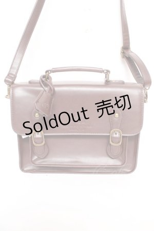 画像: axes femme / 型押しサッチェルバッグ  茶 Y-26-01-16-025-AX-BG-SZ-ZY