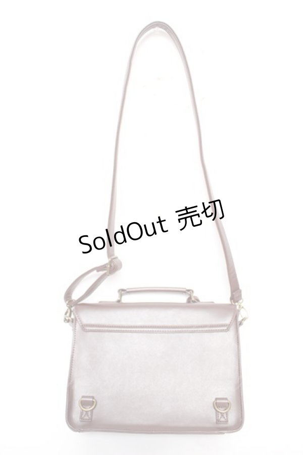 画像2: axes femme / 型押しサッチェルバッグ  茶 Y-26-01-16-025-AX-BG-SZ-ZY (2)