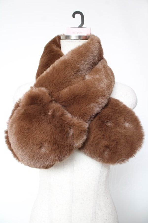 画像1: m petit by misako / AMマスコットベアーティペット  中茶 Y-26-01-16-034-LO-ZA-SZ-ZY (1)