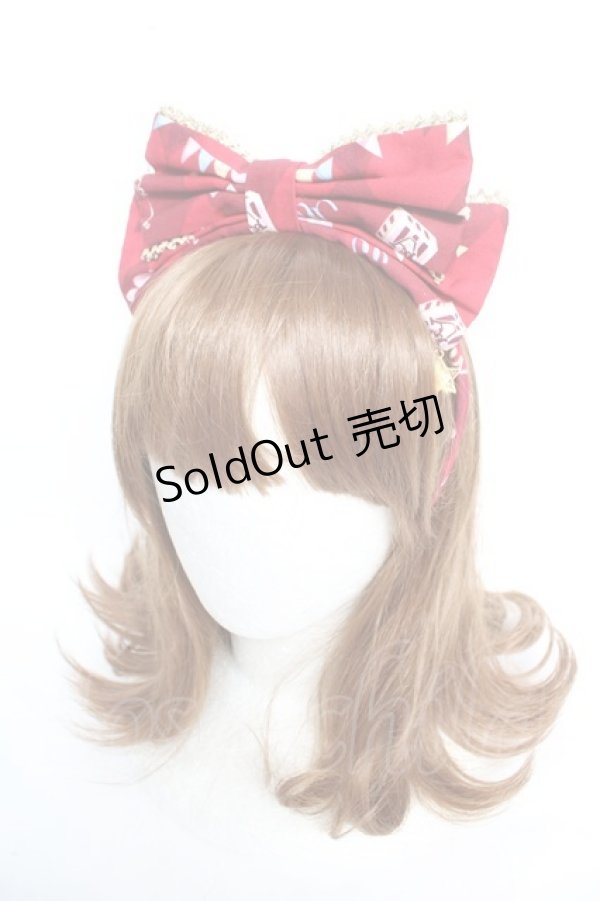 画像1: Angelic Pretty / Fantasy Theaterカチューシャ  赤 Y-26-01-16-035-AP-AC-SZ-ZY (1)