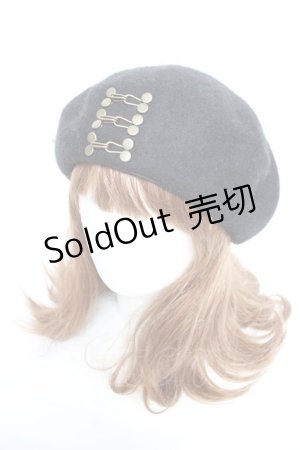 画像: axes femme / スプリングホックベレー F 黒 Y-26-01-16-037-AX-AC-SZ-ZY