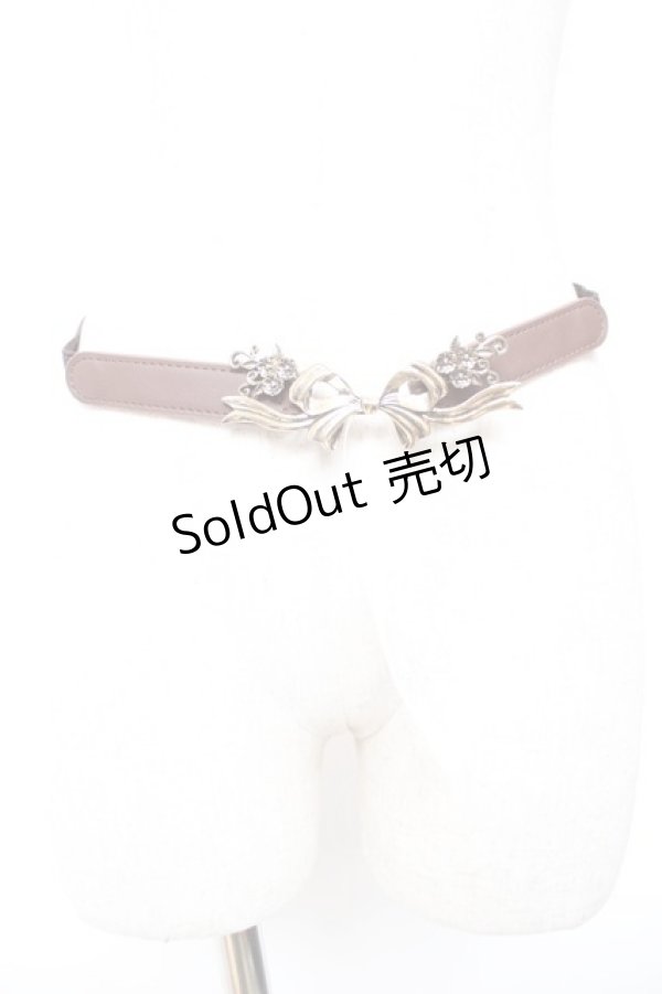 画像2: axes femme POETIQUE / リトルリボンゴムベルト  Aゴールド Y-26-01-18-006-AX-ZA-SZ-ZY (2)