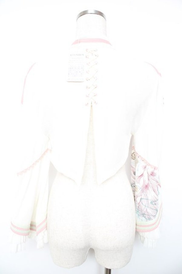 画像2: Ozz oneste / 流水羽衣天女シュラグ  白 Y-26-01-18-046-OO-TO-SZ-ZY (2)