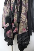 画像4: Qutie Frash / ちりめんシフォン着物袖チュニック  黒 Y-26-01-18-048-QU-JA-SZ-ZY (4)