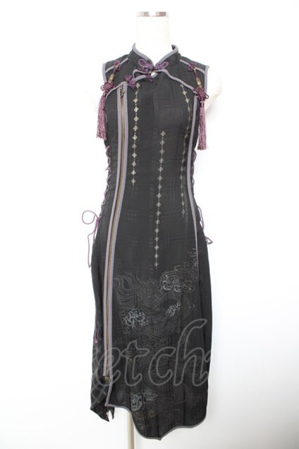 画像1: Ozz oneste / 颯流歌月ワンピース  黒 Y-26-01-18-049-OO-OP-SZ-ZY (1)