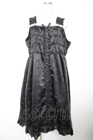 画像: Cherirulu Chocola / TT*MINリボンジャンパースカート  黒 Y-26-01-18-051-LO-OP-SZ-ZY