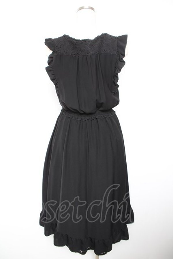 画像2: axes femme / ジップデザインワンピース M 黒 Y-26-01-18-052-AX-OP-SZ-ZY (2)