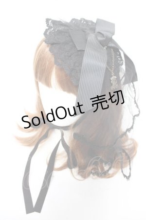 画像: ALICE and the PIRATES / メリッサヘッドドレス  黒 Y-26-01-18-010-PA-AC-SZ-ZY