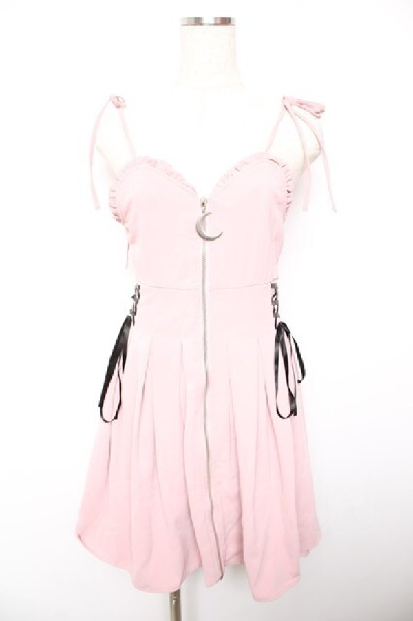 画像1: To Alice / フロントジップキャミワンピ  ピンク Y-26-01-18-062-LO-OP-SZ-ZY (1)