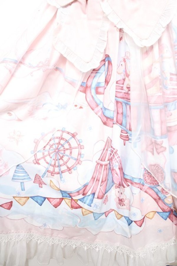 画像4: Honey Peach Lolita / カーニバル柄ワンピース  ピンク Y-26-01-18-065-LO-OP-SZ-ZY (4)