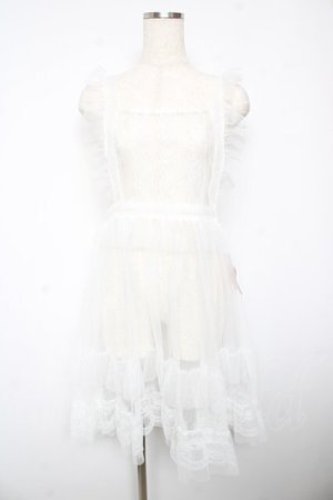 画像: FLC / 星名桜子 hsチュールエプロンジャンスカ L 淡白 Y-26-01-18-068-LO-OP-SZ-ZY