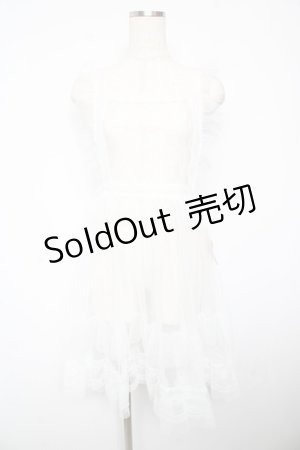 画像: FLC / 星名桜子 hsチュールエプロンジャンスカ L 淡白 Y-26-01-18-068-LO-OP-SZ-ZY