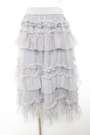 画像: FLC / 星名桜子 HSティアードスカート L 中灰 Y-26-01-18-078-LO-SK-SZ-ZY